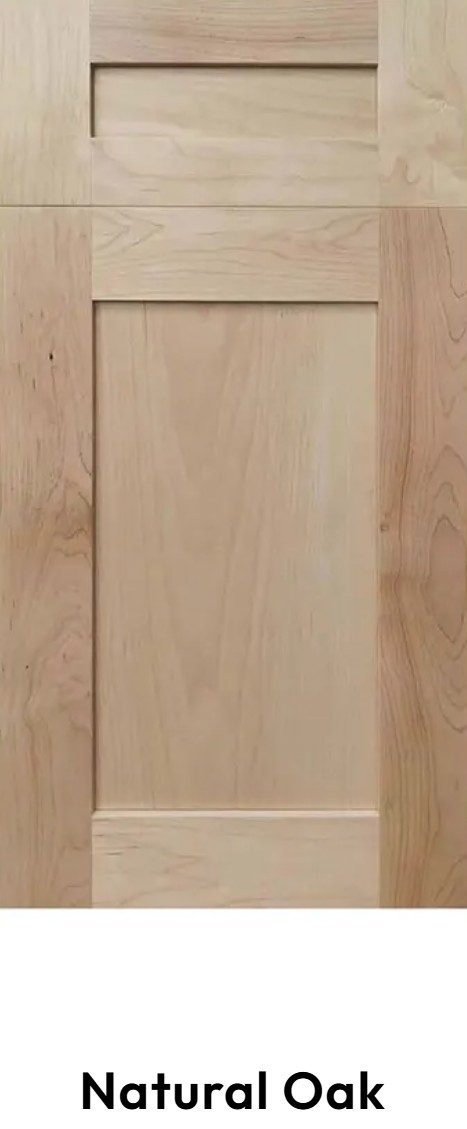 Natural Oak cabinets